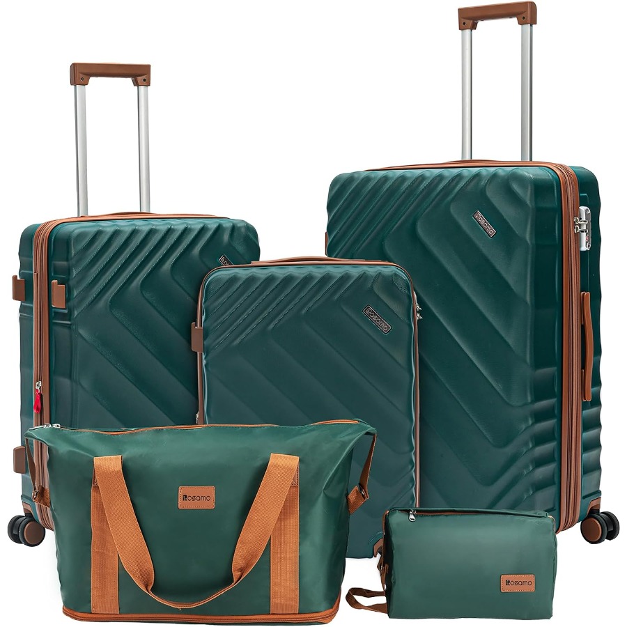 Expandable Hard Shell Luggage Set - 5-Piece Hard Shell Expandable Luggage Set,