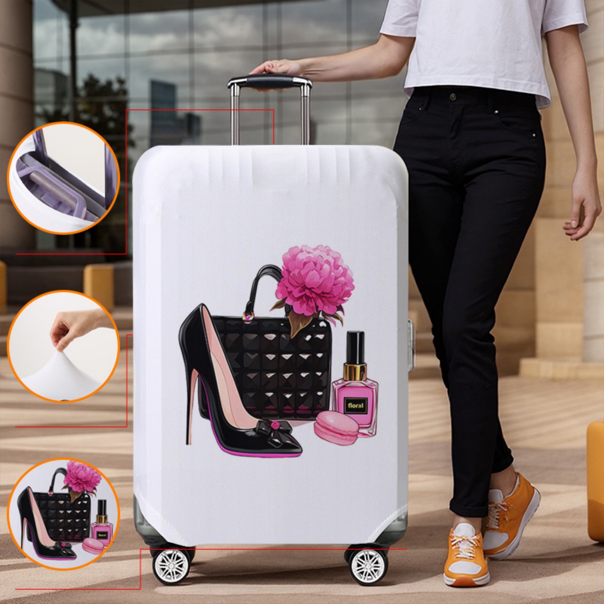 Luggage Cover Protector Elasti - Waterproof Suitcase Cover Protector 评论和价格