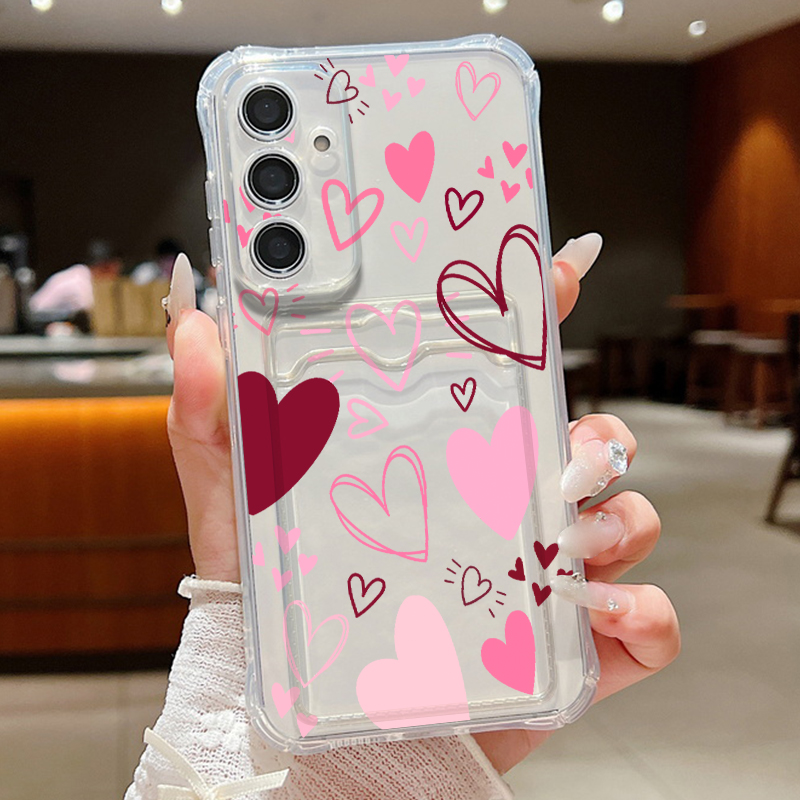 Love Heart Leaves Pattern Clea - Wallets 评论和价格