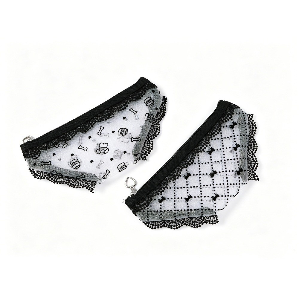 Cute Lace Mesh Storage Pouch B - Cosmetic Bags 评论和价格