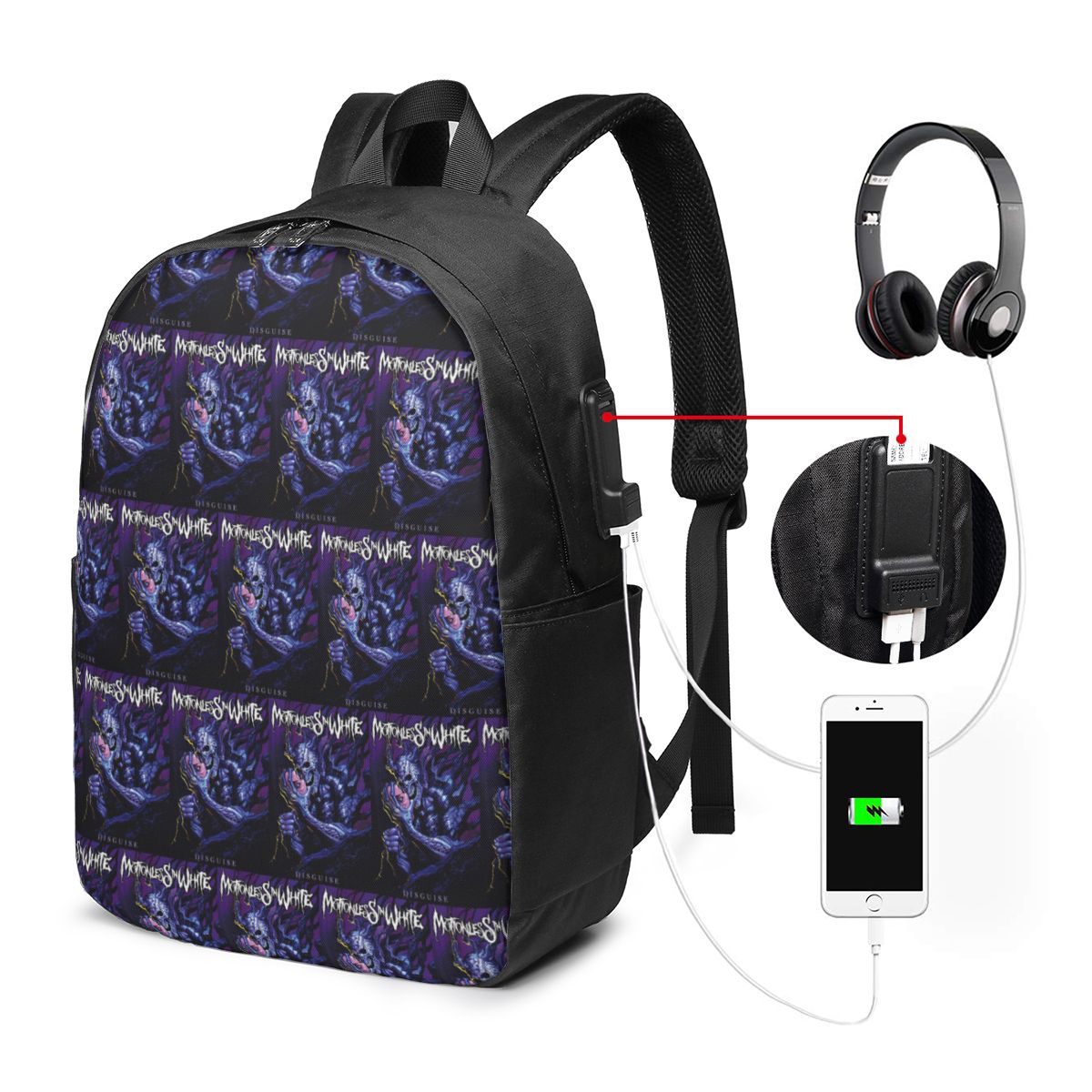 Motionless In White Backpack T - Backpacks 评论和价格