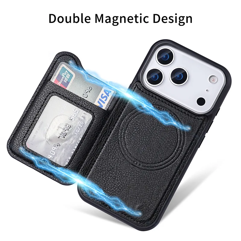 For Magsafe Magnetic Leather W - Wallets 评论和价格