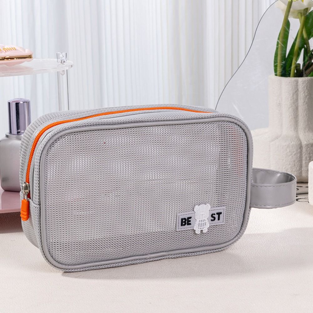 Durable Mesh Makeup Bag With H - Cosmetic Bags 评论和价格