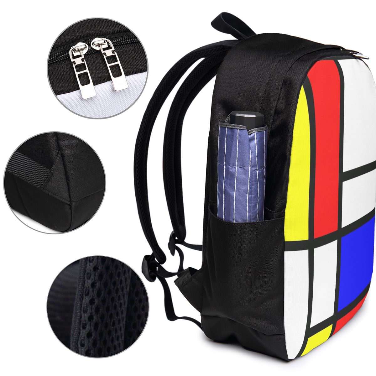 Piet Mondrian Composition  Bac - Backpacks 评论和价格