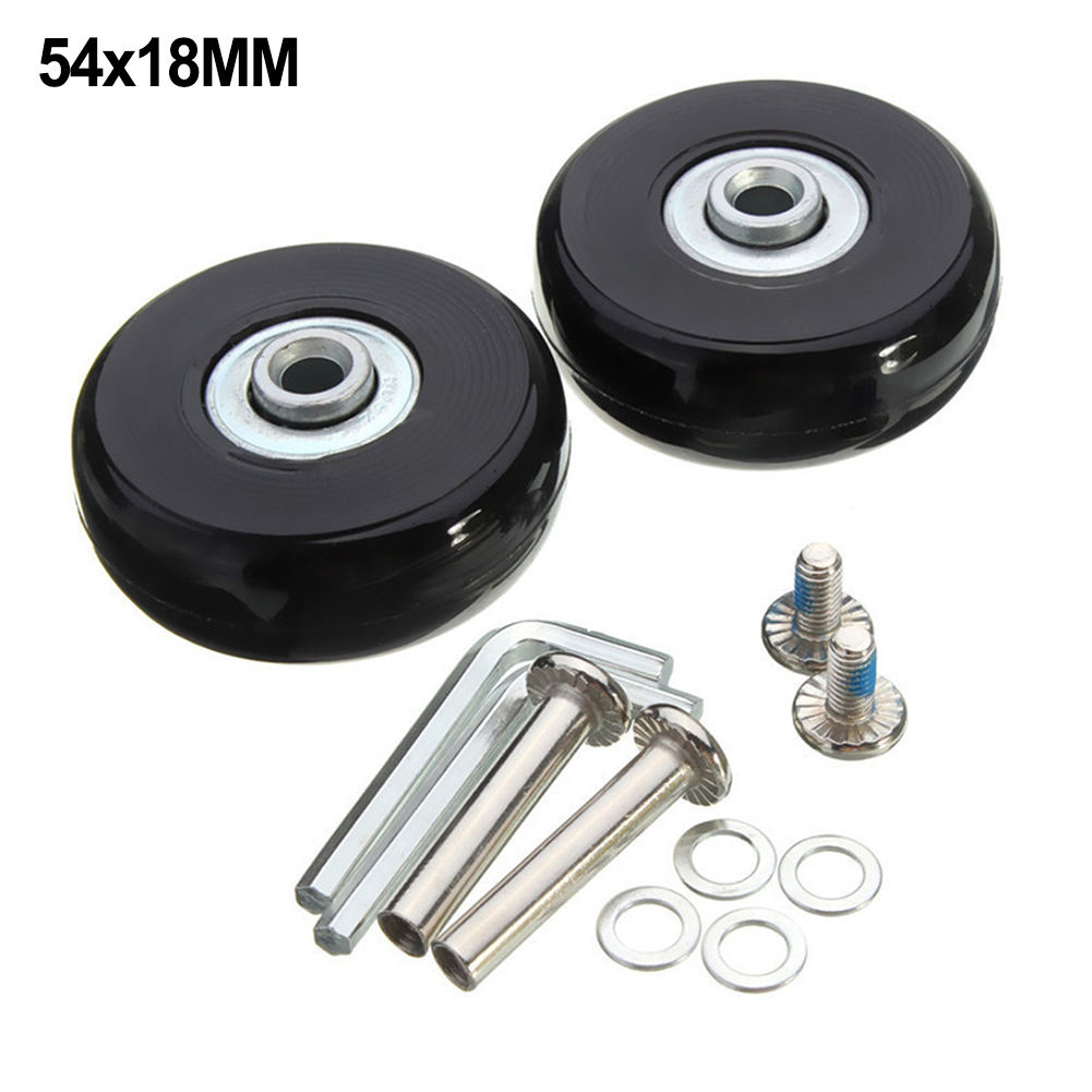 2Pcs Replace Wheels With Screw - Silent Replacement Luggage Wheels 评论和价格