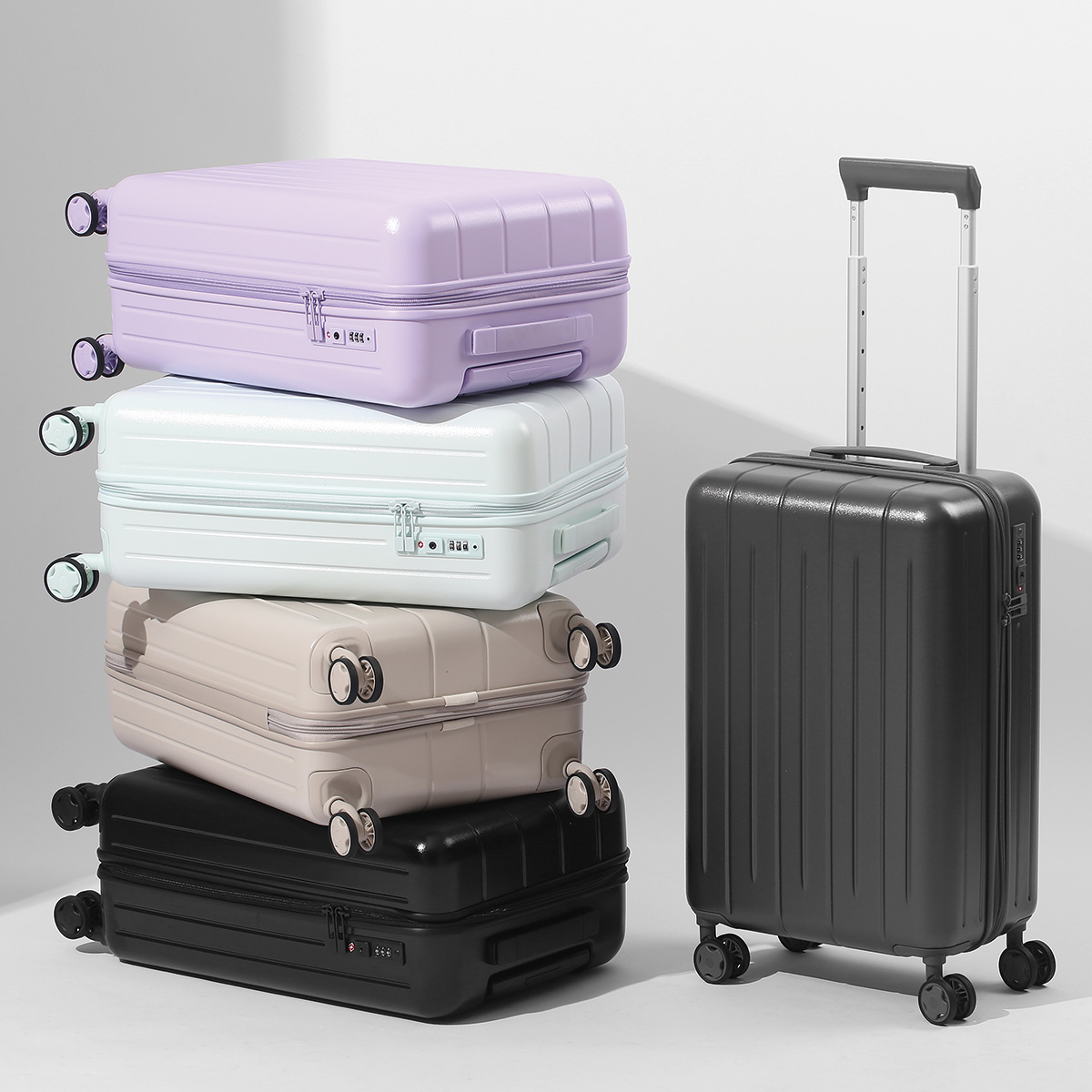 20 Inch PC Hard Shell Luggage  - Spinner Wheel Rolling Suitcase 20 Inch 评论和价格