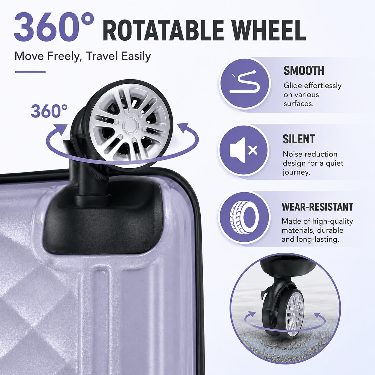 2PCS Carry On Luggage Set, 20  - Cabin Size Lightweight Travel Trolley 评论和价格