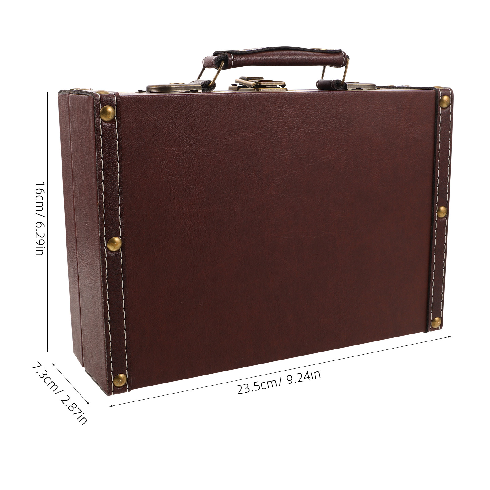 Vintage Wooden Storage Box Ret - Retro Vintage Trunk Suitcase 评论和价格