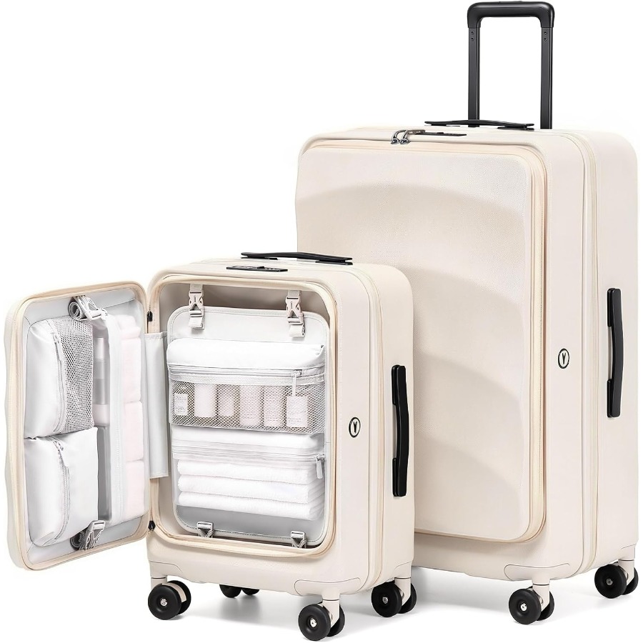 Top Opening Expandable Luggage - Expandable Hard Shell Luggage Set 评论和价格