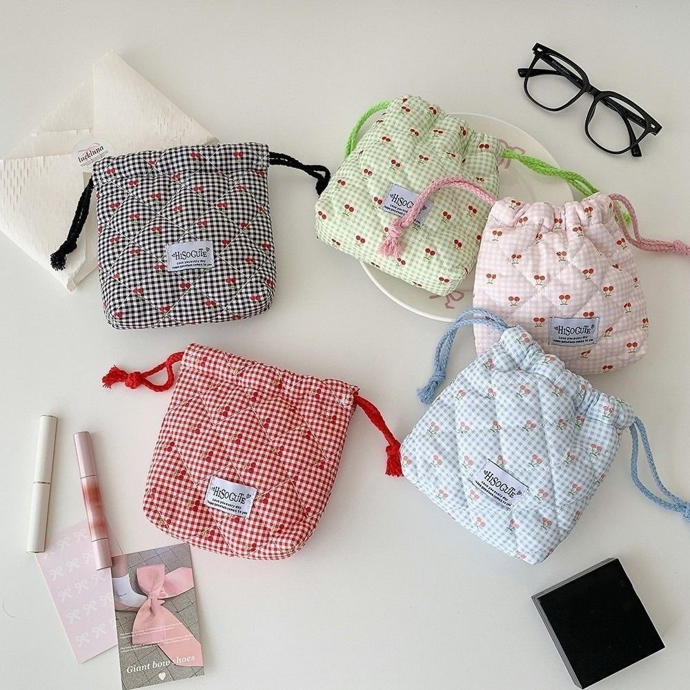 New Cherry Drawstring Pouch Mu - Cosmetic Bags 评论和价格