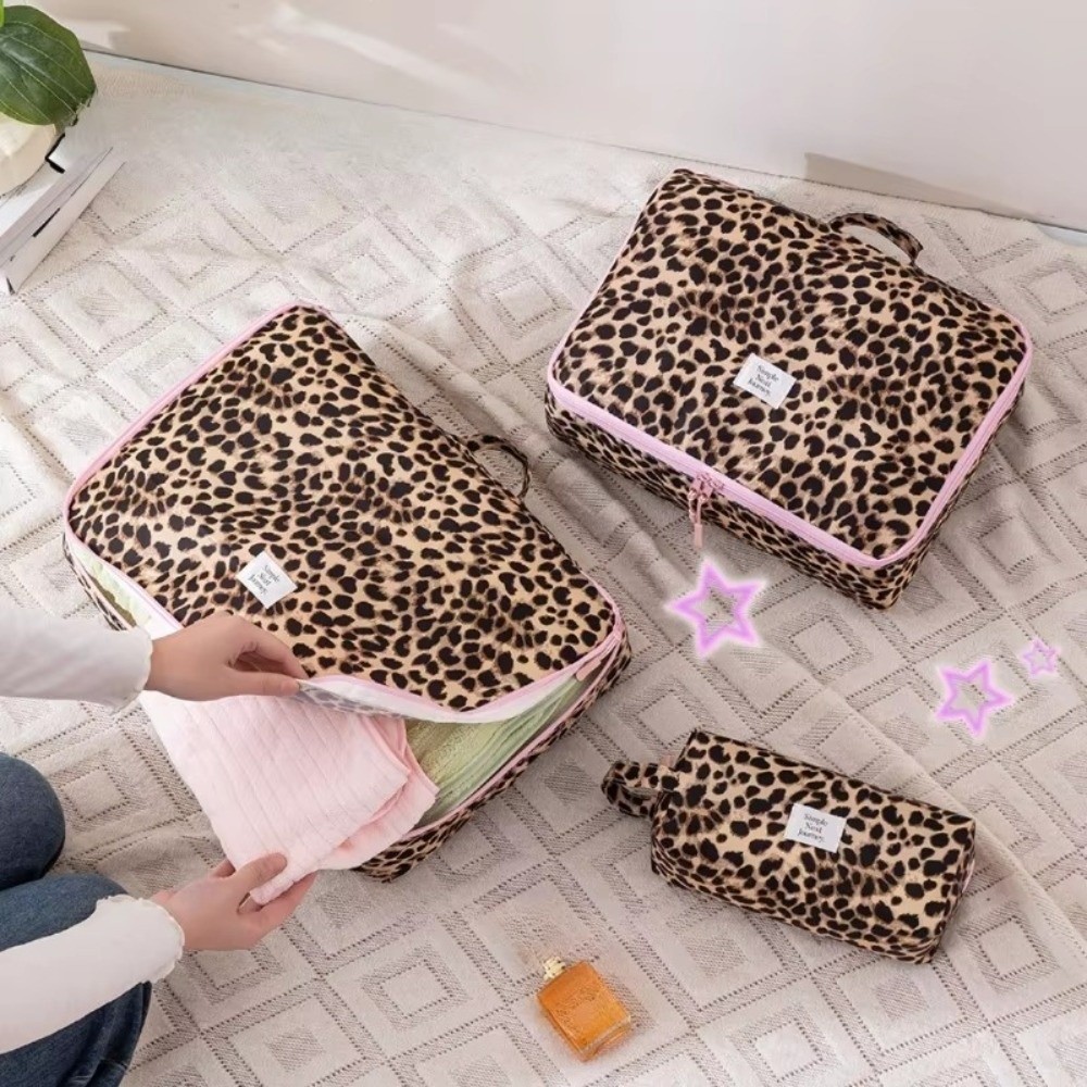 Waterproof Leopard Makeup Bag  - Cosmetic Bags 评论和价格