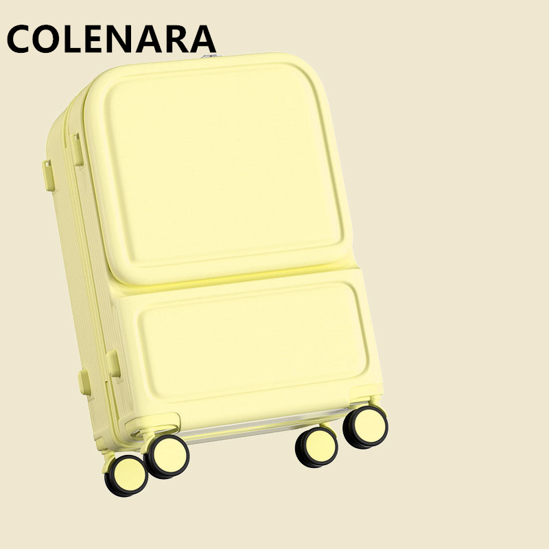 COLENARA ABS+PC Suitcase Front - Front Opening Laptop Luggage 24 Inch 评论和价格
