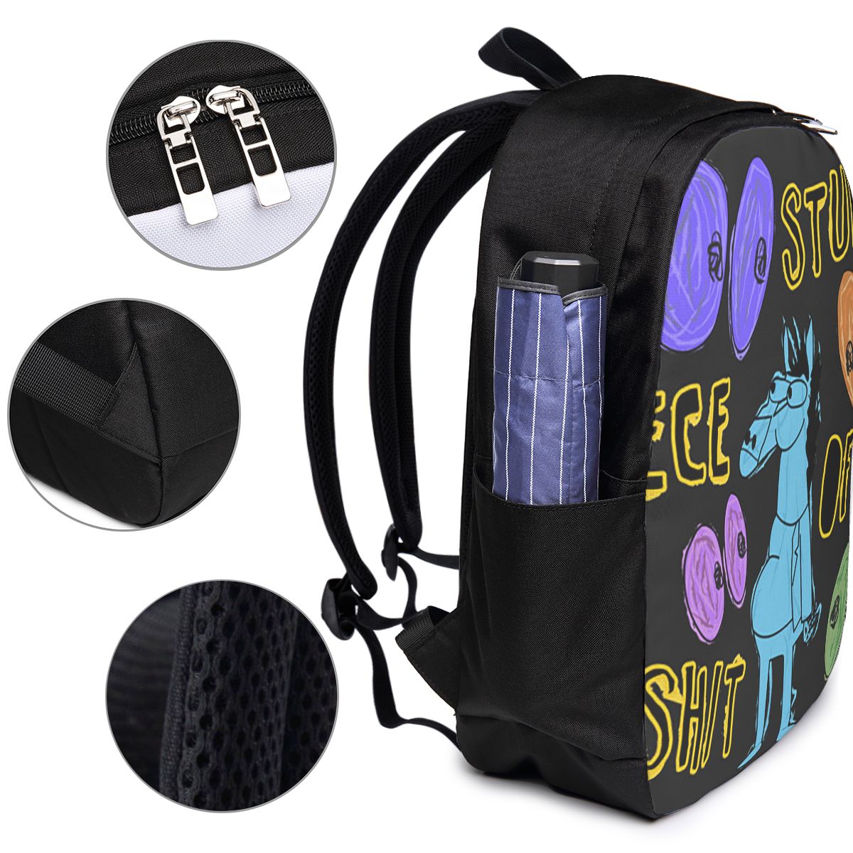 Cartoon Bojack Horseman Stupid - Backpacks 评论和价格