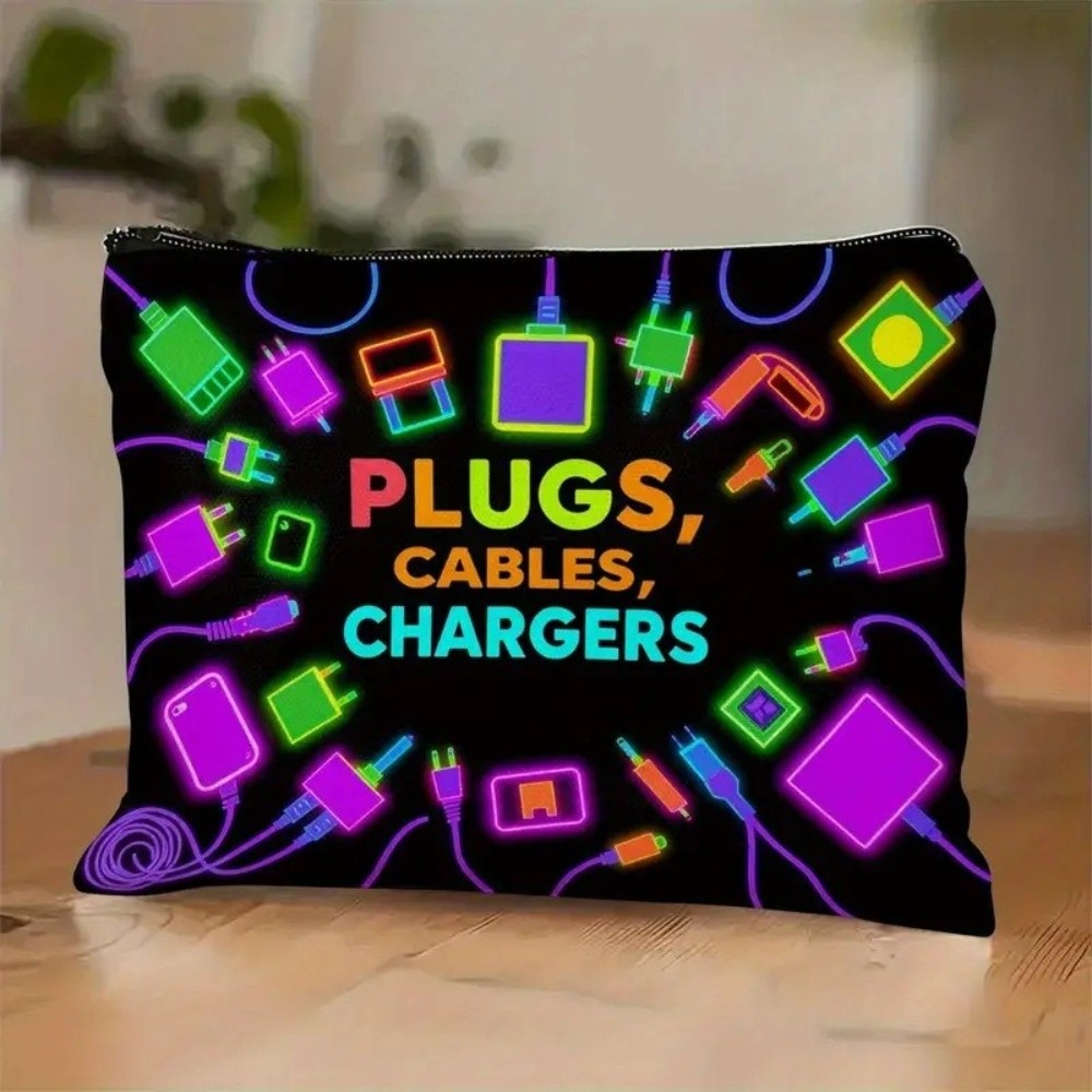 New Canvas Charger Storage Pou - Cosmetic Bags 评论和价格