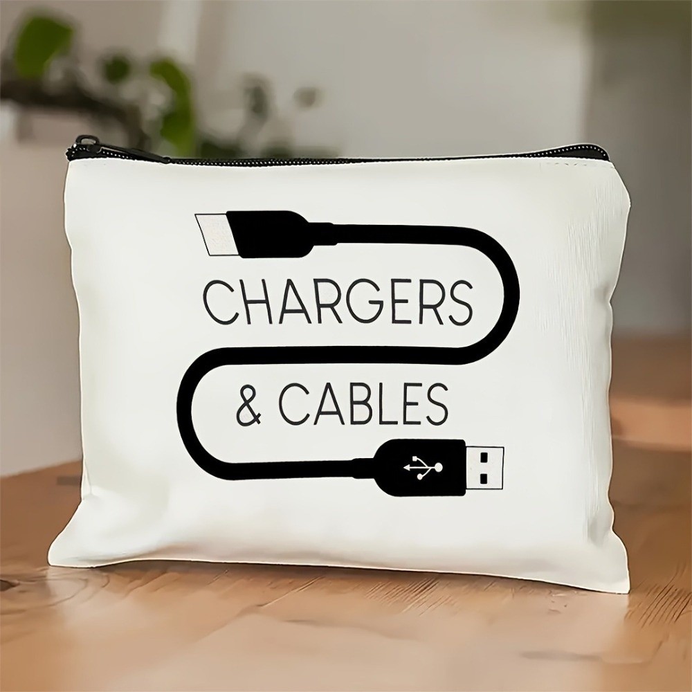 New Canvas Charger Storage Pou - Cosmetic Bags 评论和价格