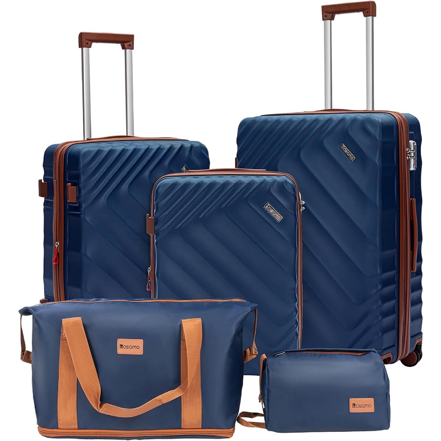 5-Piece Hard Shell Expandable  - Expandable Hard Shell Luggage Set 评论和价格